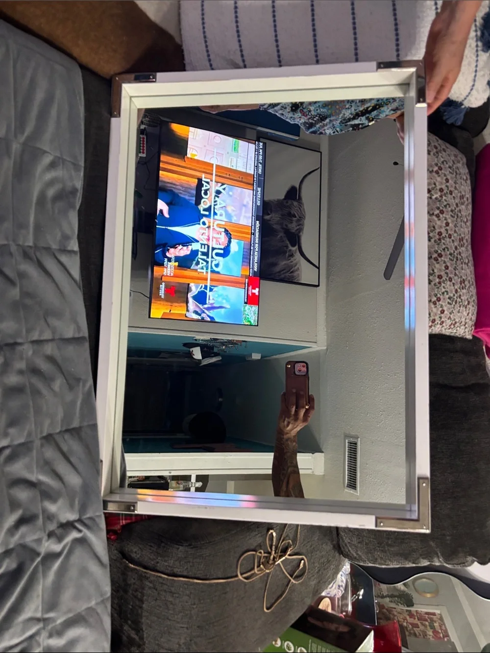 White Wall-Mount Electronic Display Housing - White